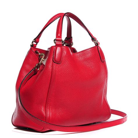 GUCCI Pebbled Calfskin Small Soho Shoulder Bag 